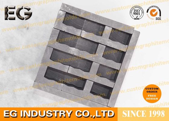 China Molde Isostatically 8mm do calibre da grafite do tamanho de grão de 325 malhas para a indústria de vidro da carcaça fornecedor