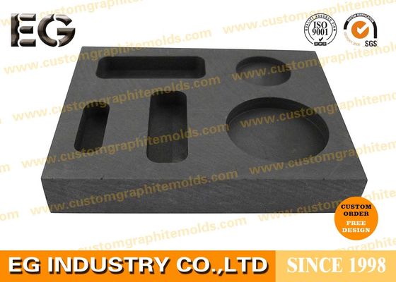 China Molde de lingote de grafite de alta densidade com design personalizado para fusão de metal dourado 99,9% carbono fornecedor